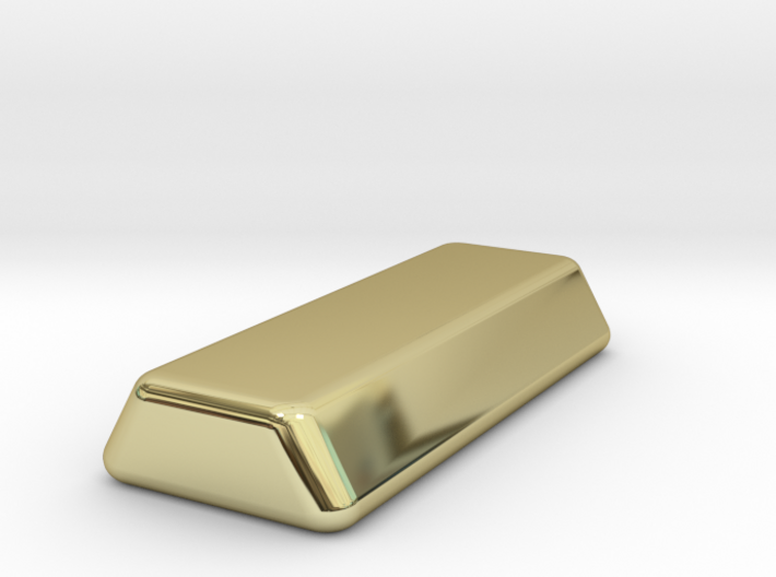 Custom 1 oz gold ingot 3d printed