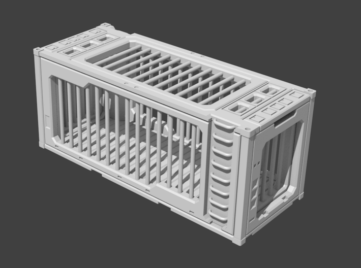 H0 Saur Cage Container 3d printed Rendered assembled