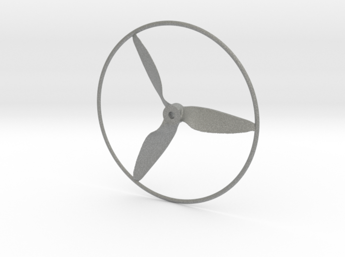 Drone Propeller - 5&quot; CCW Pusher With Rim 3d printed