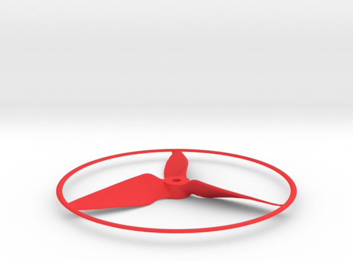 Drone Propeller - 5&quot; CW Puller With Rim 3d printed