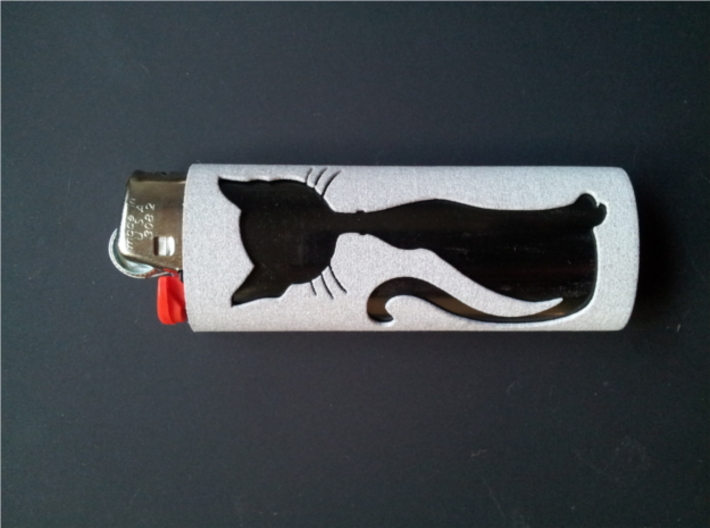 BIC Sleeve Cats 3d printed Cat lighter sleeve with a black lighter