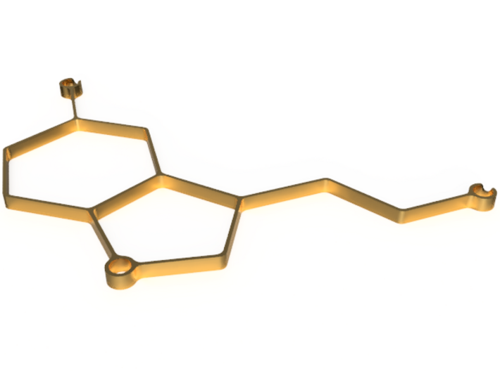 Serotonin Pendant 3d printed 