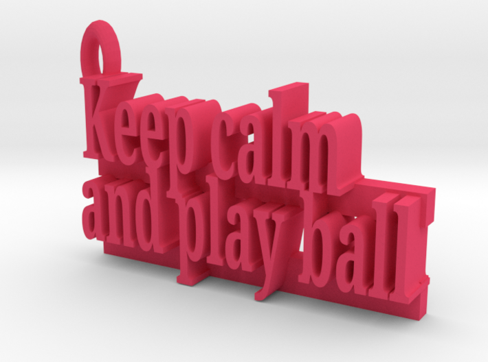 Play Ball Keychain 3d printed