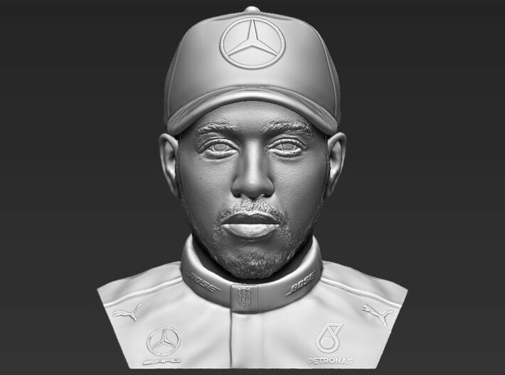 Lewis Hamilton bust 3d printed