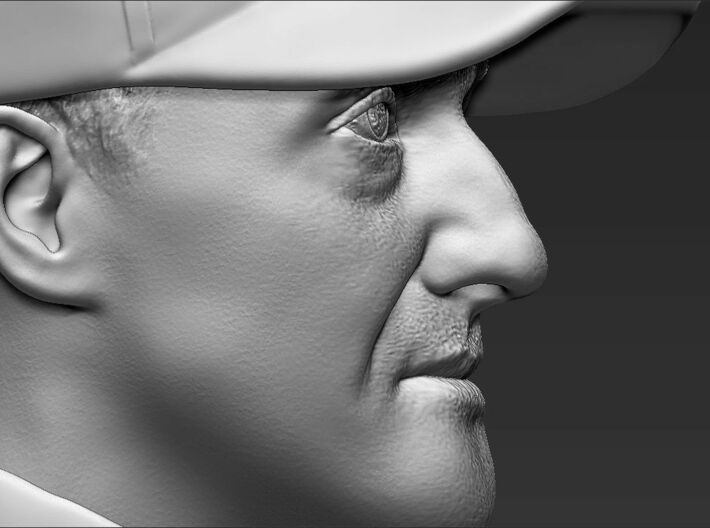  Michael Schumacher bust 3d printed 