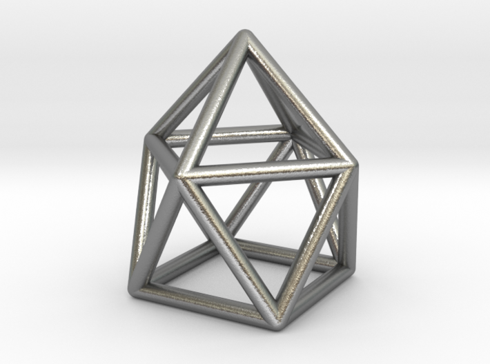 0746 J10 Gyroelongated Square Pyramid (a=1cm) #1 3d printed