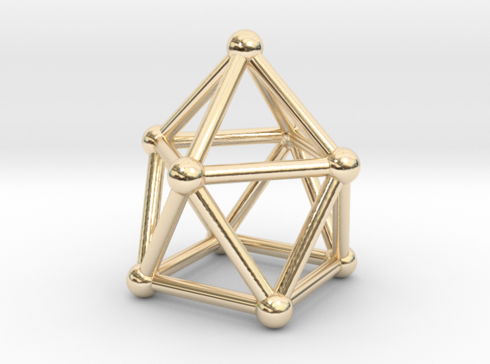 0747 J10 Gyroelongated Square Pyramid (a=1cm) #1 3d printed