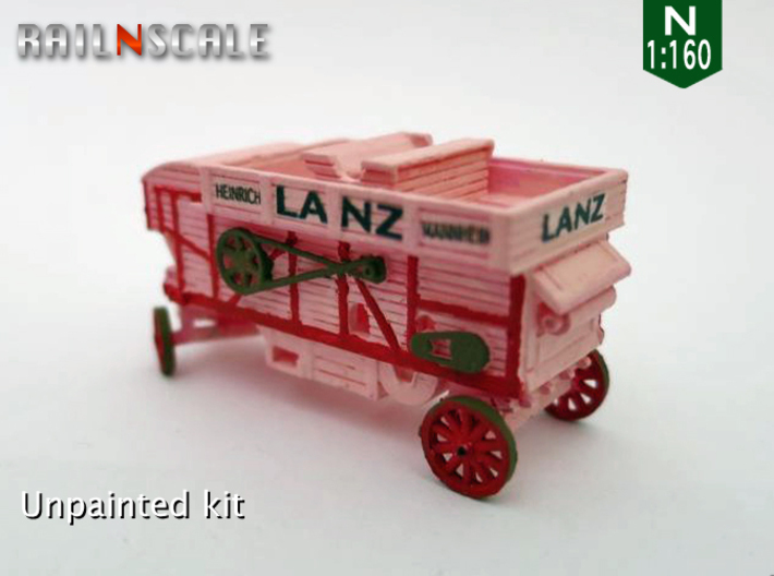 Lanz Dreschmaschine (N 1:160) 3d printed 