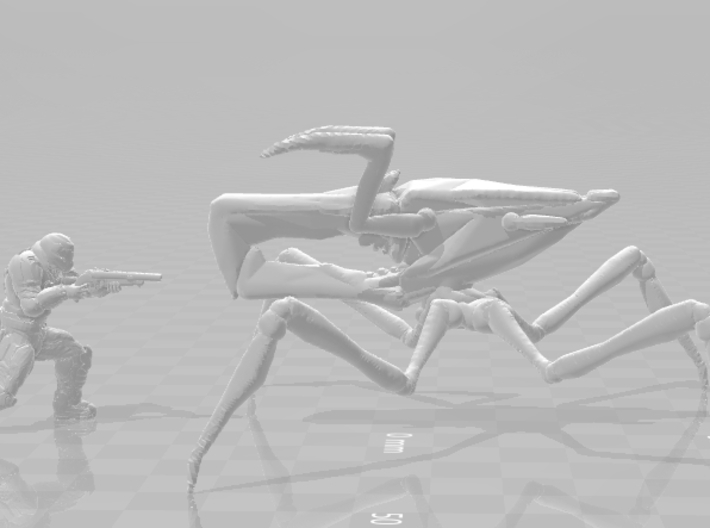 Starship Troopers Arachnoid 1/60 for games and rpg 3d printed 