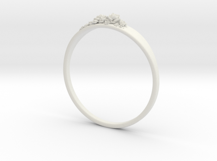 Succulent Ring 3d printed