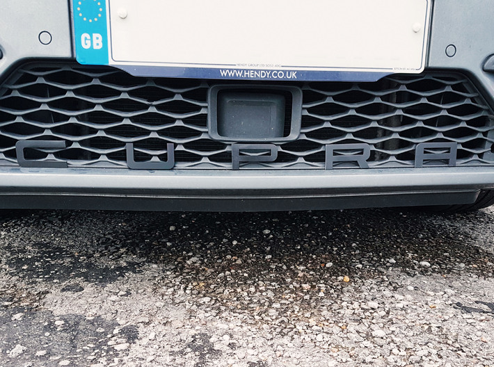 Cupra Lower Grill 'R' 3d printed For the R only