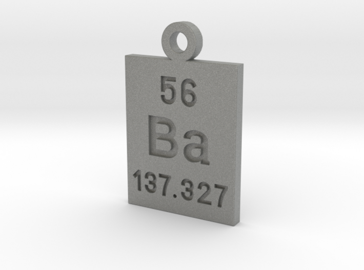 Ba Periodic Pendant 3d printed