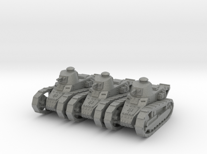 1/144 Renault FT tank (3 pieces) 3d printed