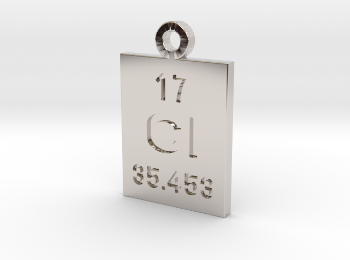 Cl Periodic Pendant 3d printed