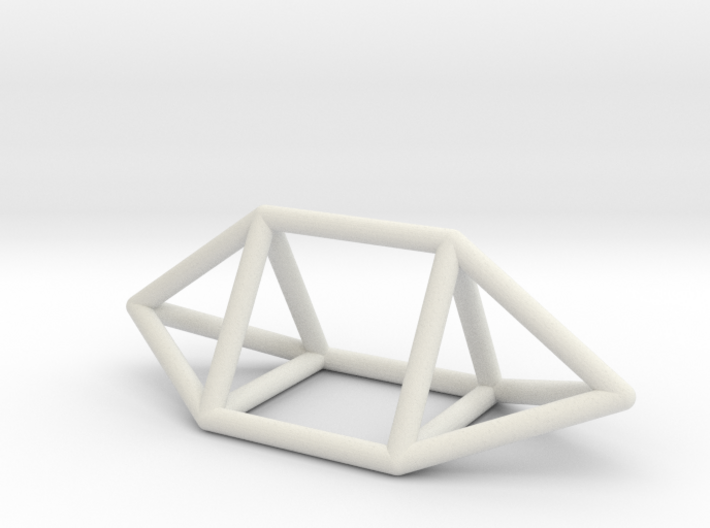 0755 J14 Elongated Triangular Bpyramid (a=1cm) #1 3d printed