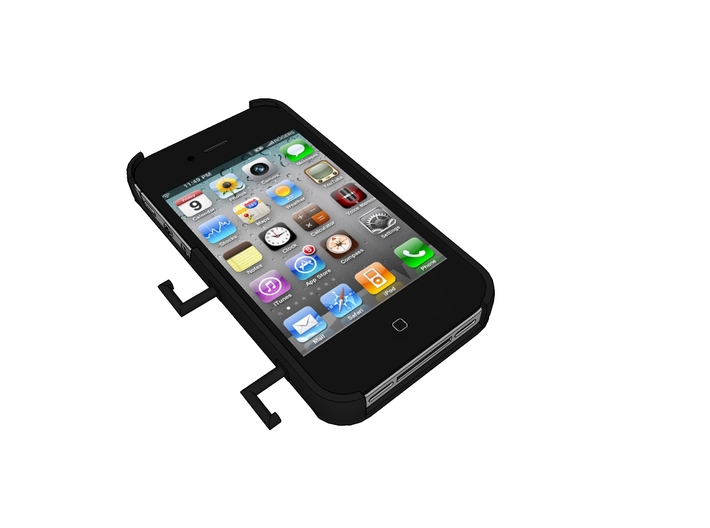 IPhone4/4s Case With Headphones Holder 3d printed