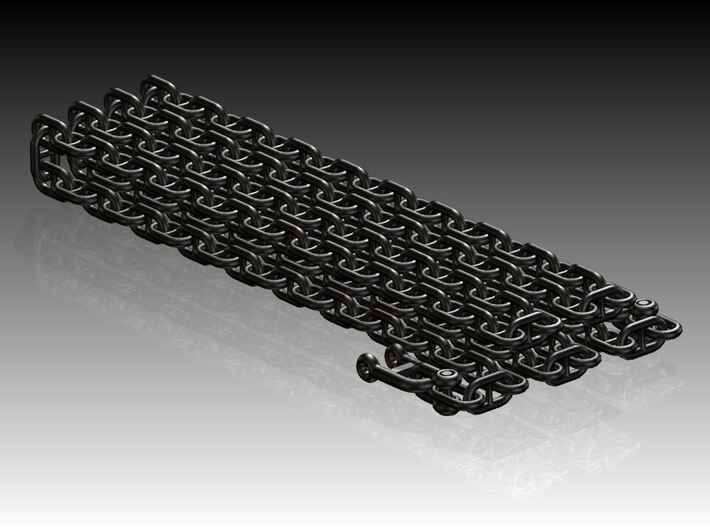 P Boat anchor chain Cross with Anchor shackles 3d printed 