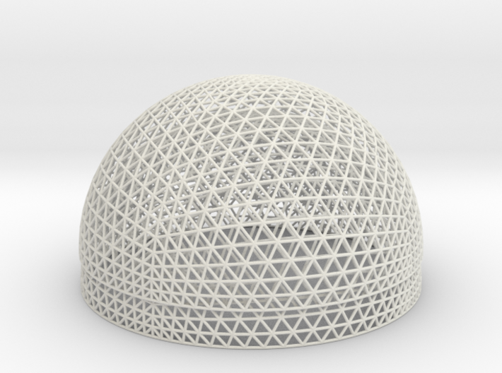 Geodesic Sphere, 2 hemispheres 3d printed