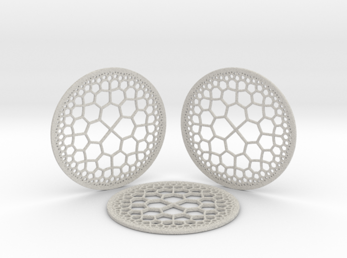 Hyperbolic T.Coasters 3d printed
