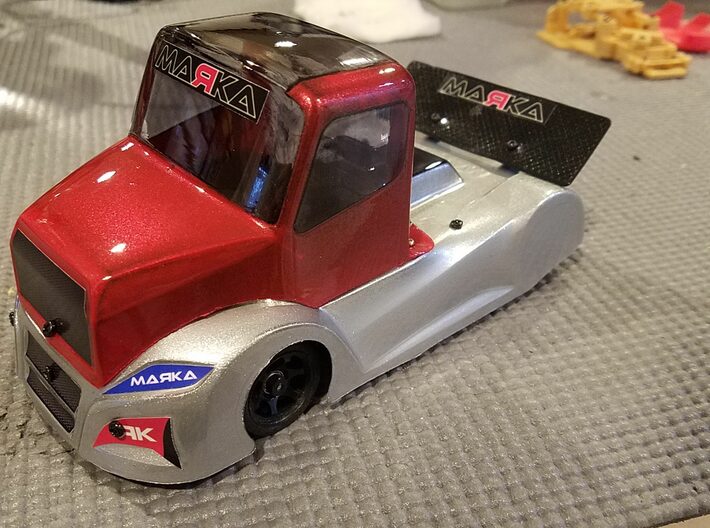 Mini-z Euro Truck Marka Complete Mounting System 3d printed 