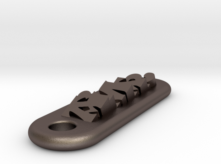 AIMAR Personalized keychain embossed letters 3d printed