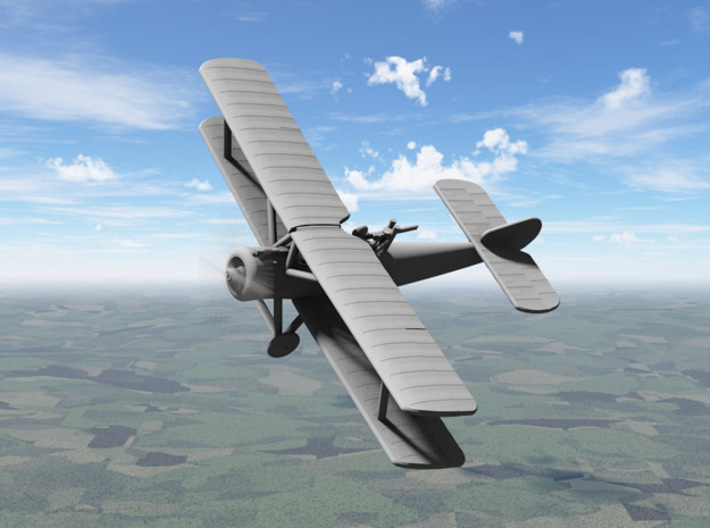 Sopwith 1A.2 (various scales) 3d printed Computer render of 1:144 Sopwith Strutter