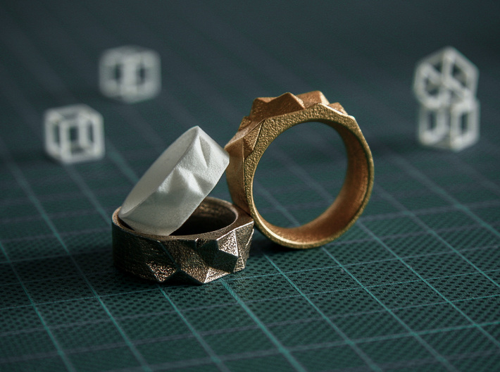 Triangulated Ring - 15mm 3d printed