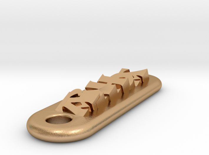 AINHOA Personalized keychain embossed letters 3d printed