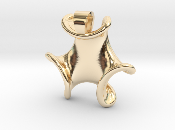 Trilob [pendant] 3d printed