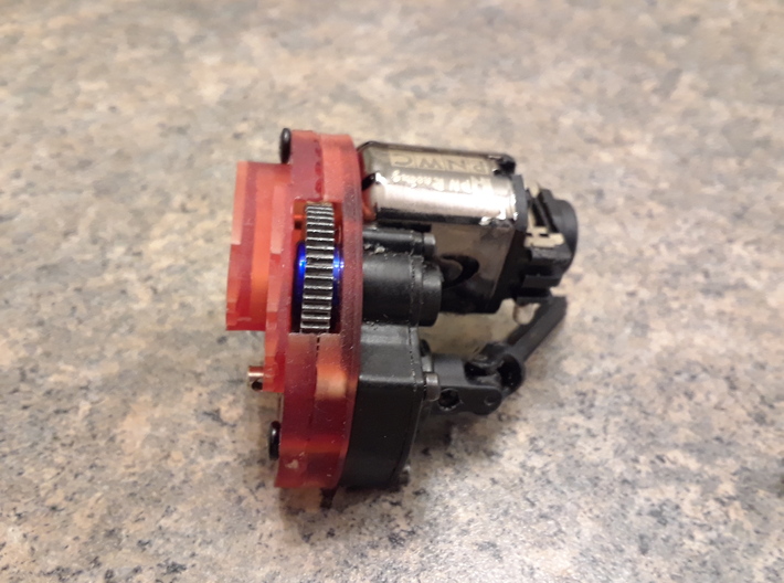 Losi 130/180 Motor Case and Base Assembly 3d printed 
