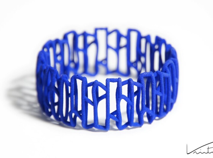 Modern patterned bracelet 3d printed