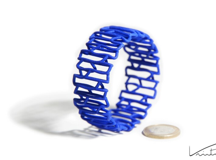 Modern patterned bracelet 3d printed 