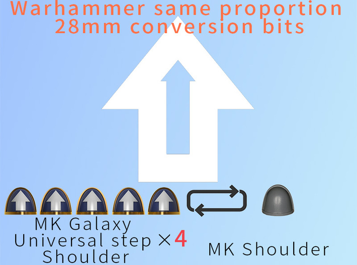 MK Galaxy Universal step Shoulder 3d printed 