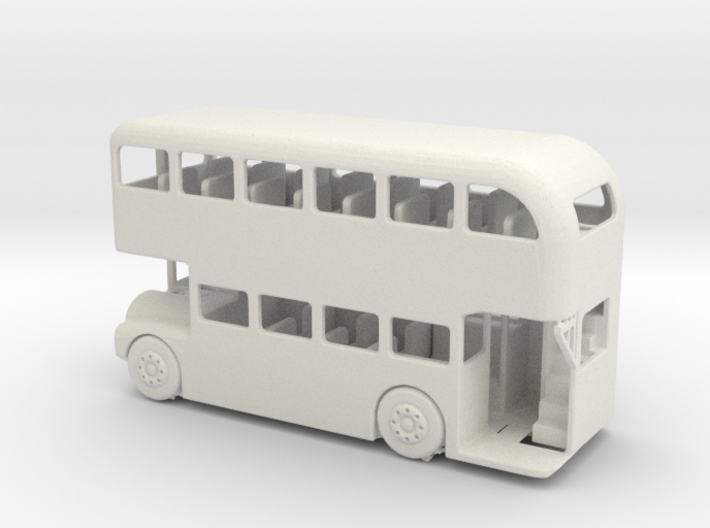HO Scale Double Decker Bus 3d printed This is a render not a picture