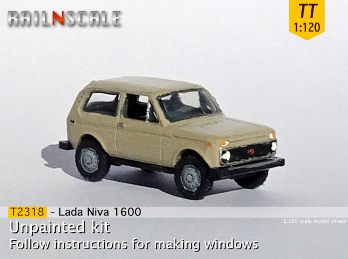 Lada Niva 1600 (TT 1:120) 3d printed