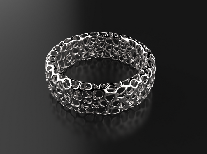 Voronoi Ring 3d printed 