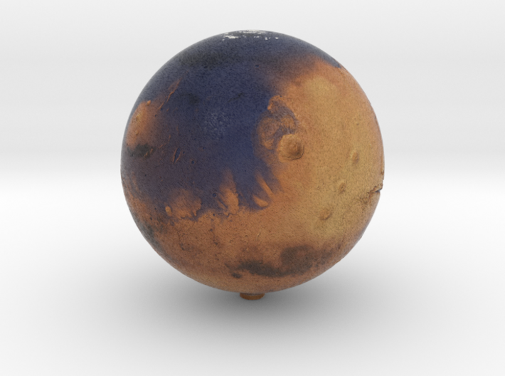 Oceanic Mars /12&quot; Earth globe addon 3d printed