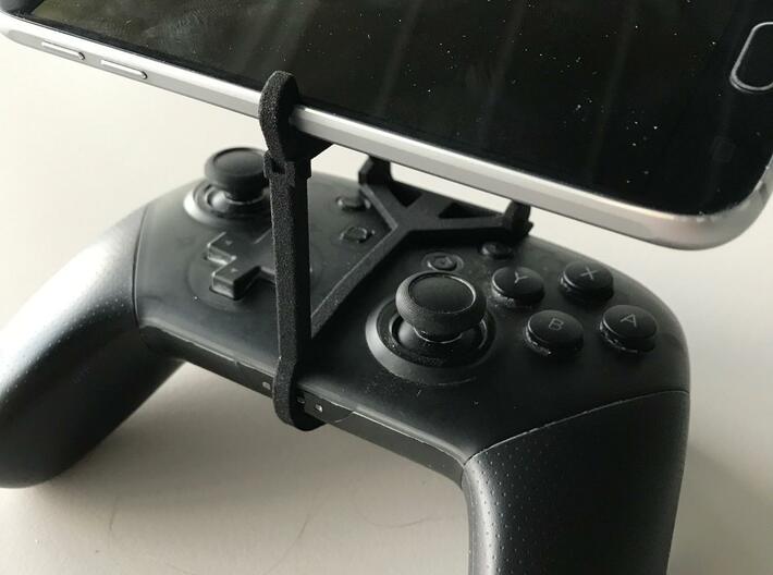 Nintendo Switch Pro controller &amp; Huawei Y6 (2019) 3d printed Nintendo Switch Pro controller - Over the top - Front View