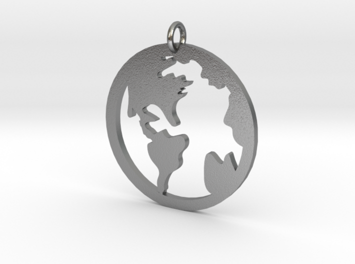 Globe - Necklace Pendant 3d printed