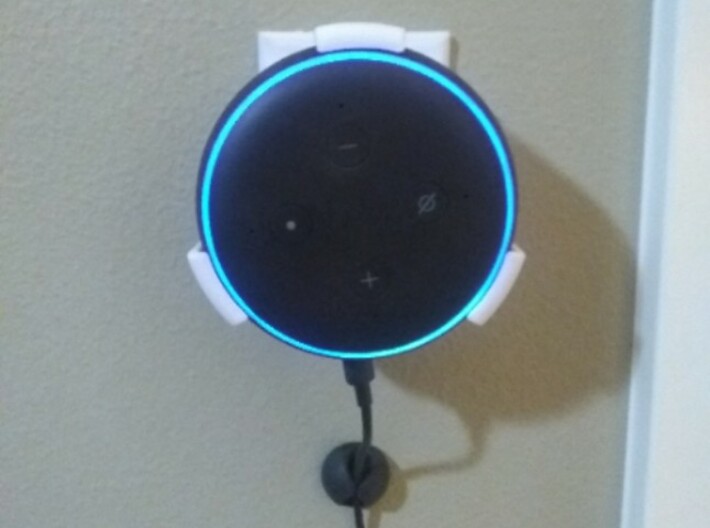 Alexa Echo Dot Wall Holder 3d printed 