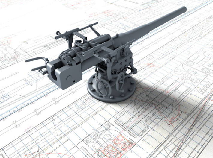 1/56 German 8.8 cm/45 (3.46&quot;) SK L/45 Gun 3d printed 1/56 German 8.8 cm/45 (3.46&quot;) SK L/45 Gun