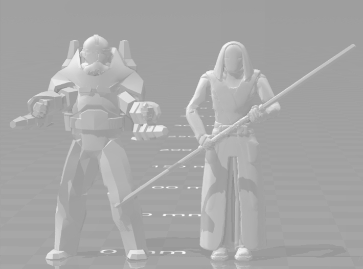 Star wars Jedi Temple Guard 1/60 miniature 4 games 3d printed