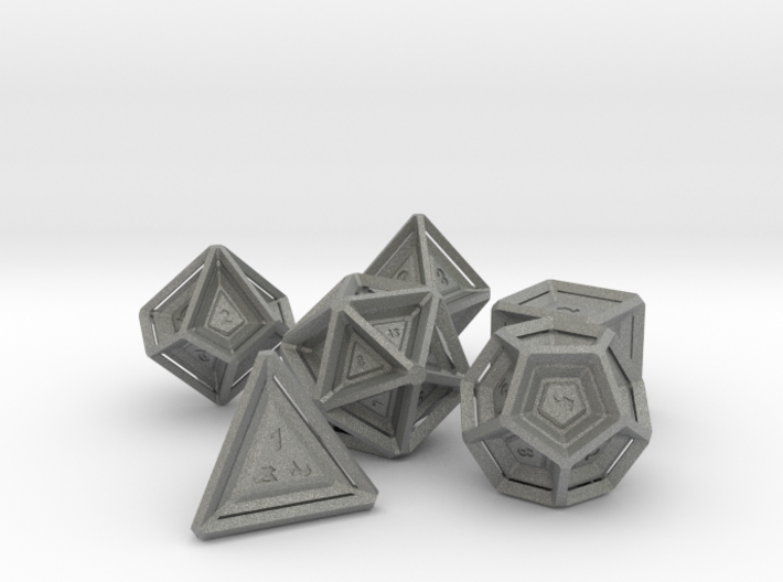 Polyhedral Dice Set 3d printed