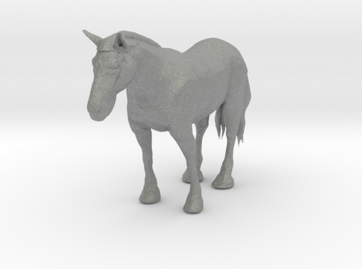 O Scale Clydesdale Horse 3d printed This is a render not a picture