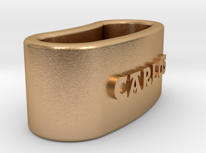CARLOS Napkin Ring with lauburu 3d printed