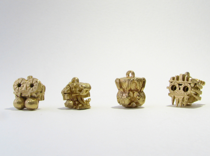 Aztec Bead Tlaloc FA 3d printed All four Idols