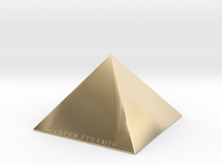 Golden Pyramid 3d printed