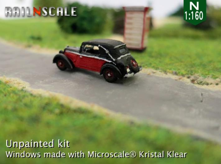 DKW F7 Front Luxus Cabriolet (N 1:160) 3d printed 
