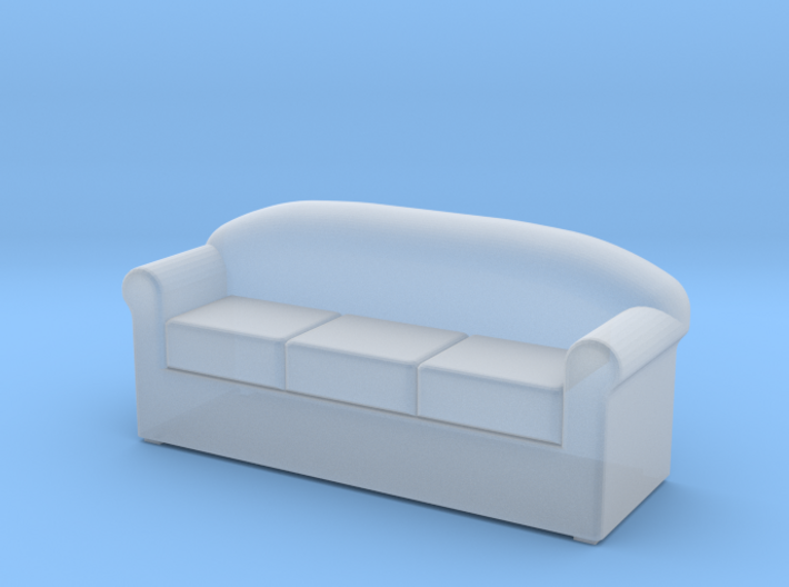 HO Scale 3 seat sofa 3d printed