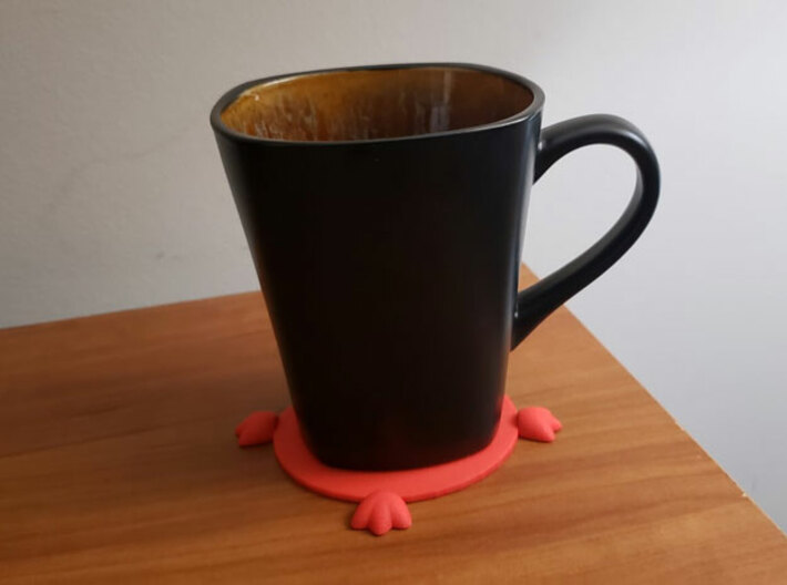 Bird Feet Wineglass or Mug Coaster 3d printed 